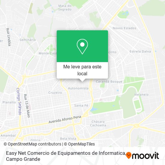 Easy Net Comercio de Equipamentos de Informatica mapa