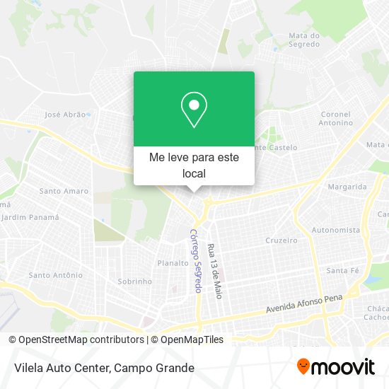 Vilela Auto Center mapa