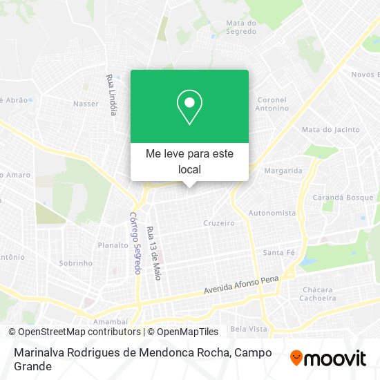 Marinalva Rodrigues de Mendonca Rocha mapa