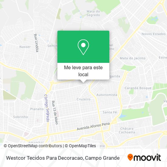 Westcor Tecidos Para Decoracao mapa