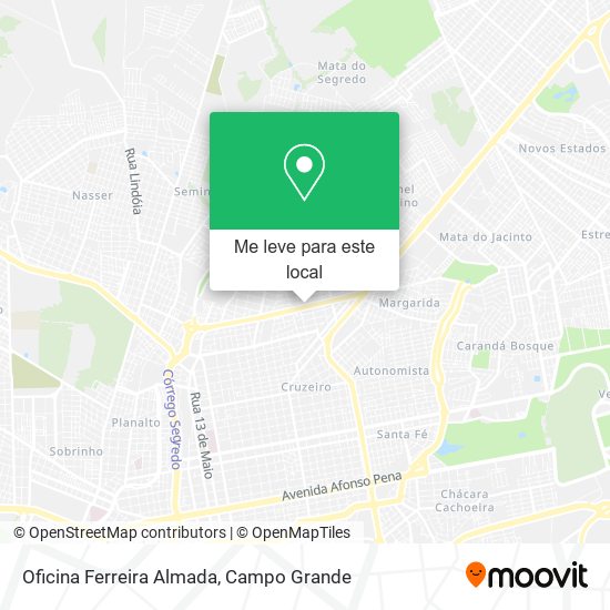 Oficina Ferreira Almada mapa