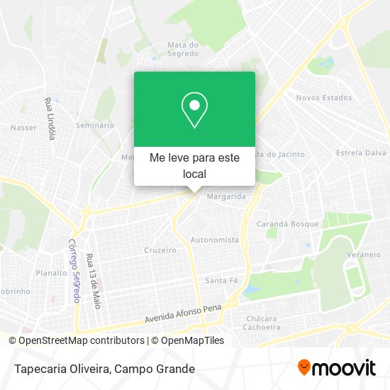 Tapecaria Oliveira mapa