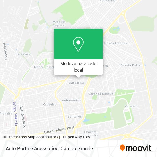 Auto Porta e Acessorios mapa