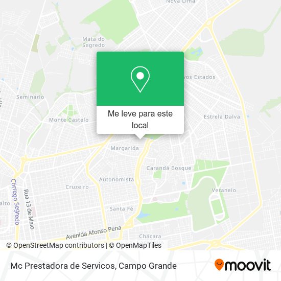 Mc Prestadora de Servicos mapa