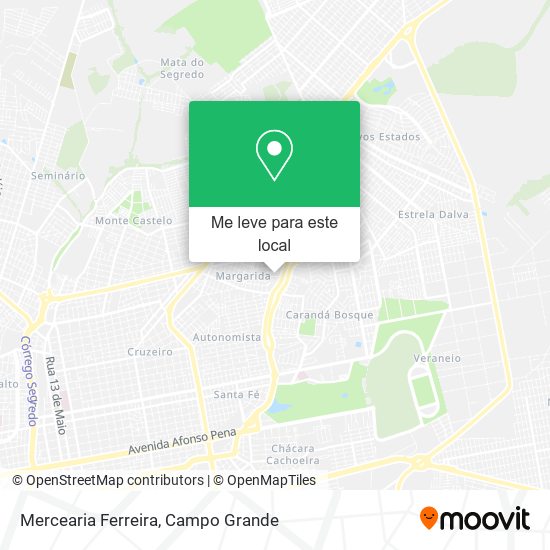 Mercearia Ferreira mapa