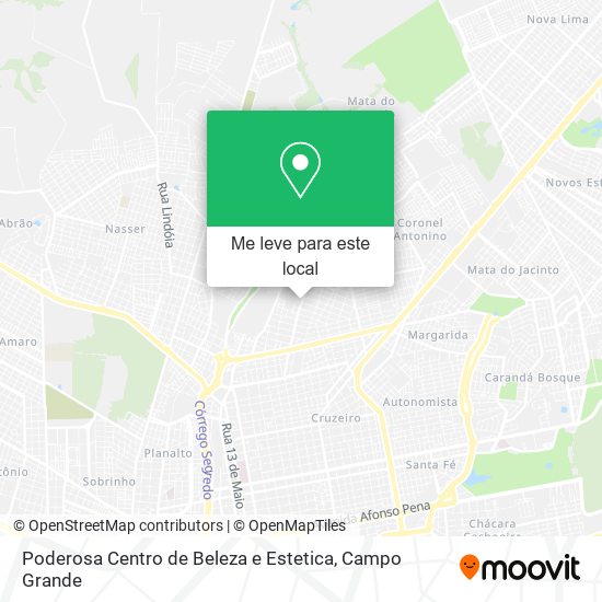 Poderosa Centro de Beleza e Estetica mapa