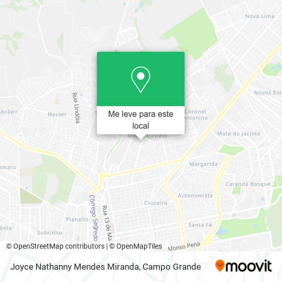 Joyce Nathanny Mendes Miranda mapa