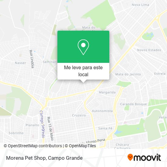 Morena Pet Shop mapa