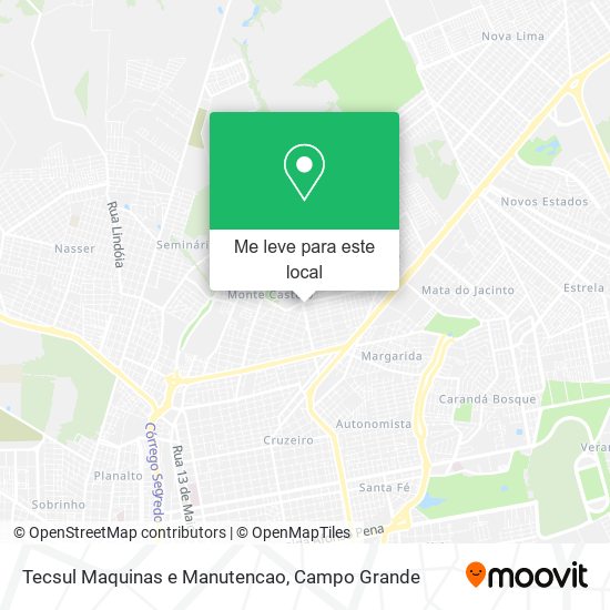 Tecsul Maquinas e Manutencao mapa