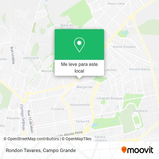 Rondon Tavares mapa