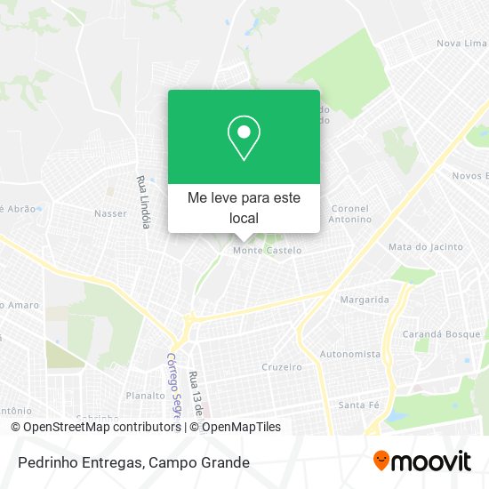 Pedrinho Entregas mapa