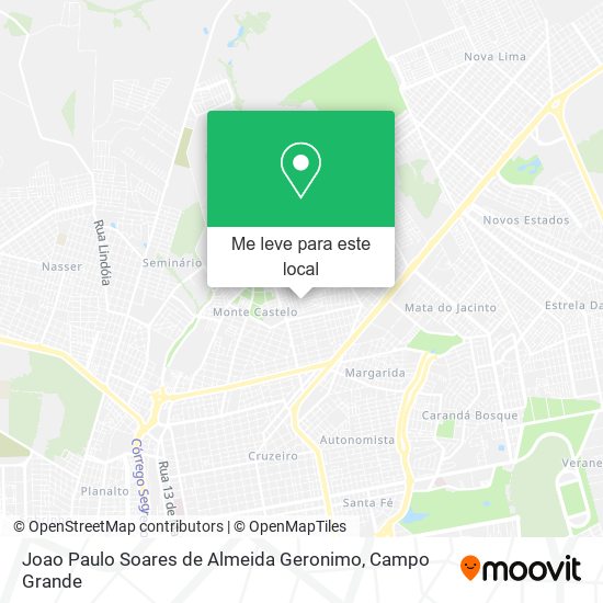 Joao Paulo Soares de Almeida Geronimo mapa
