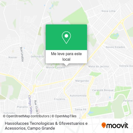 Hassolucoes Tecnologicas & Gfsvestuarios e Acessorios mapa