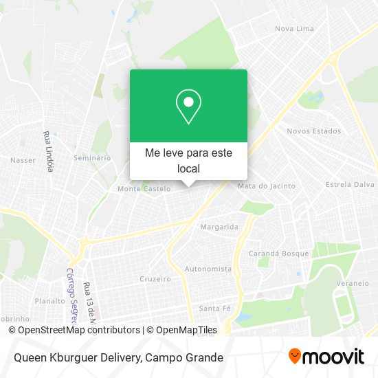 Queen Kburguer Delivery mapa