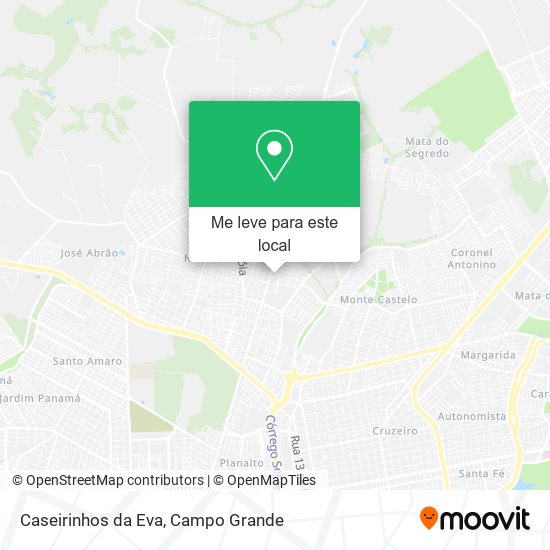 Caseirinhos da Eva mapa