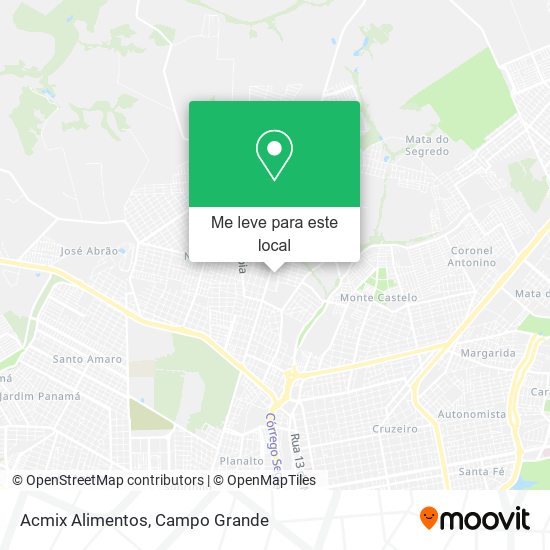 Acmix Alimentos mapa