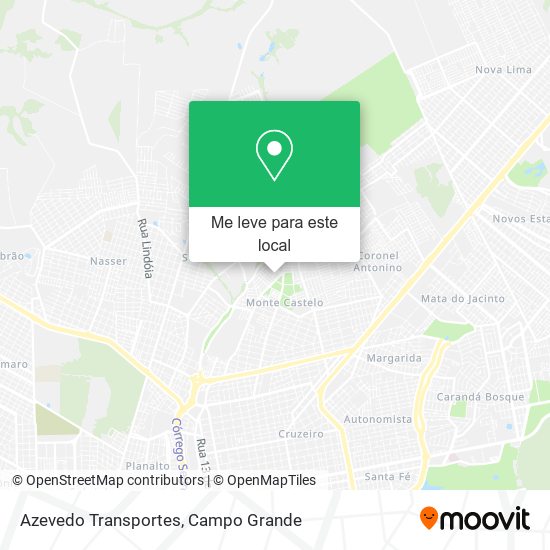 Azevedo Transportes mapa