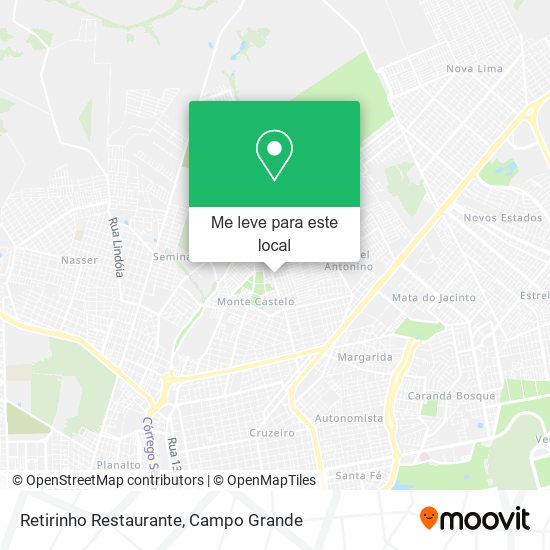 Retirinho Restaurante mapa