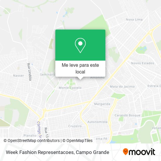 Week Fashion Representacoes mapa