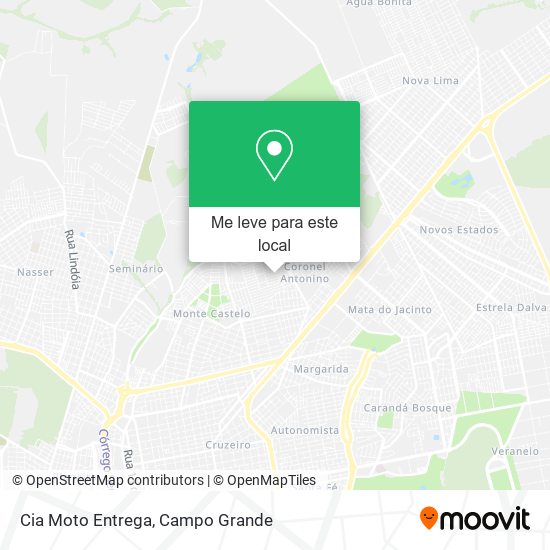 Cia Moto Entrega mapa