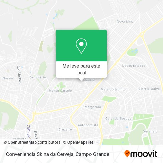 Conveniencia Skina da Cerveja mapa