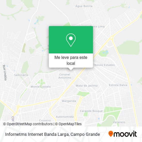 Infornetms Internet Banda Larga mapa