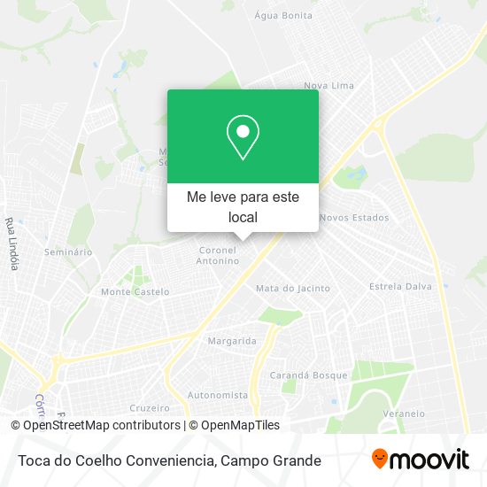 Toca do Coelho Conveniencia mapa