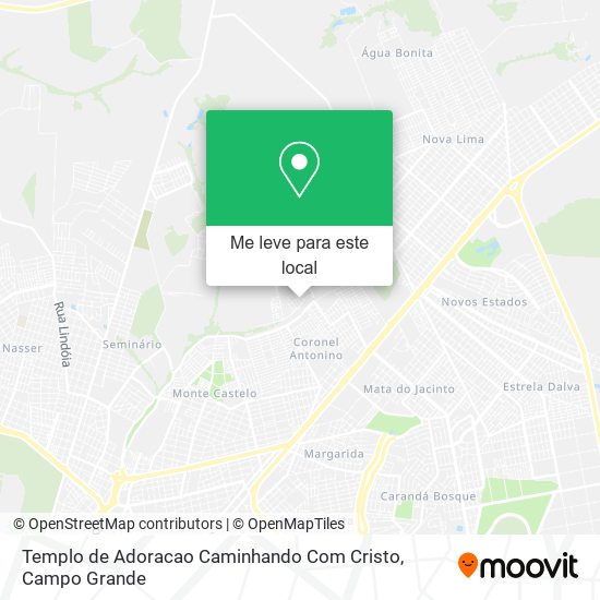 Templo de Adoracao Caminhando Com Cristo mapa