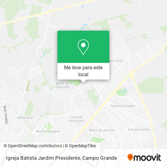 Igreja Batista Jardim Presidente mapa