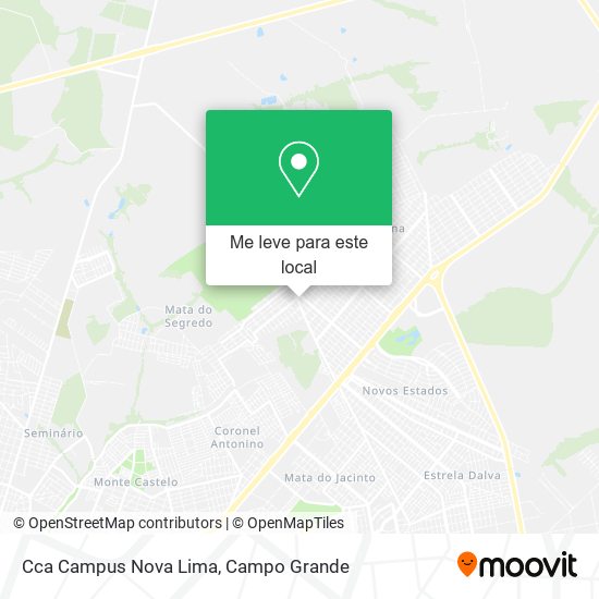 Cca Campus Nova Lima mapa