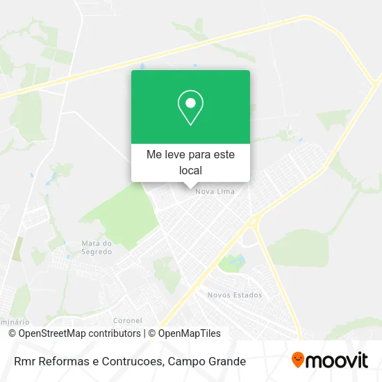 Rmr Reformas e Contrucoes mapa