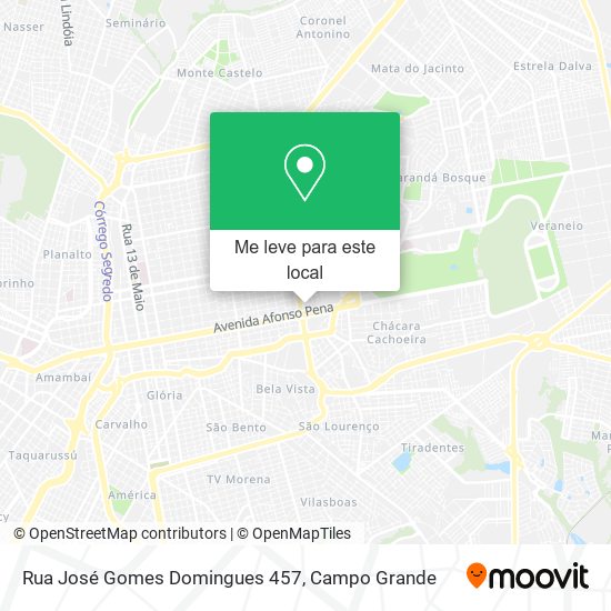 Rua José Gomes Domingues 457 mapa