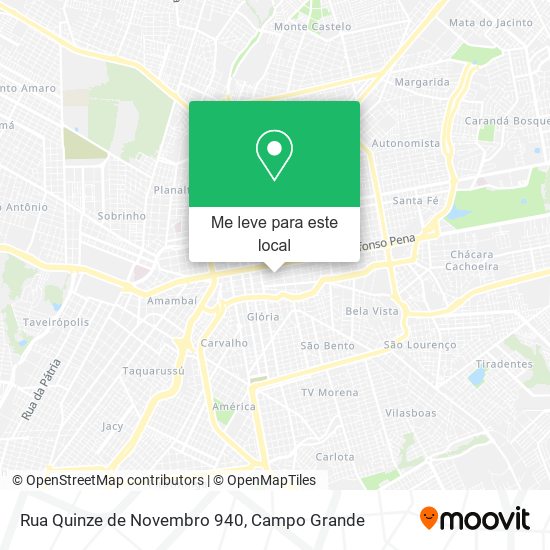 Rua Quinze de Novembro 940 mapa