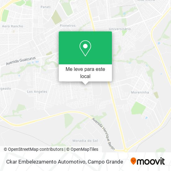 Ckar Embelezamento Automotivo mapa