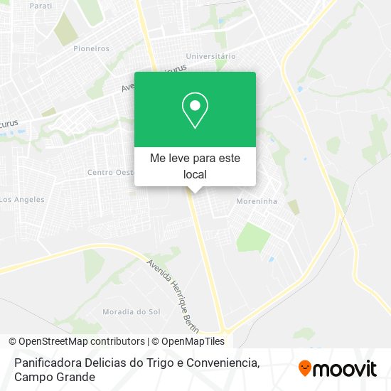 Panificadora Delicias do Trigo e Conveniencia mapa