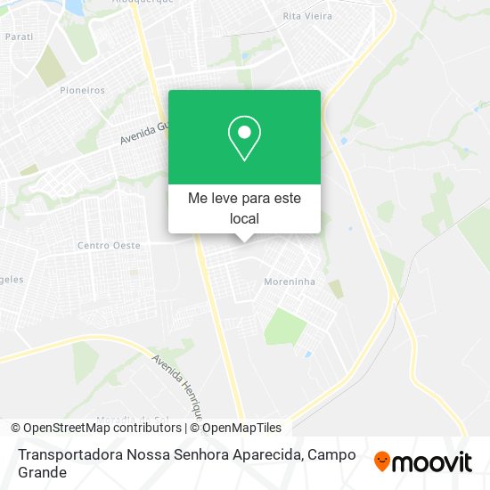 Transportadora Nossa Senhora Aparecida mapa