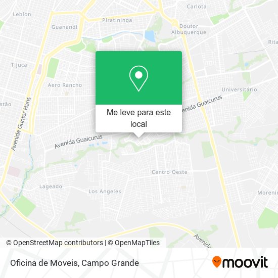 Oficina de Moveis mapa