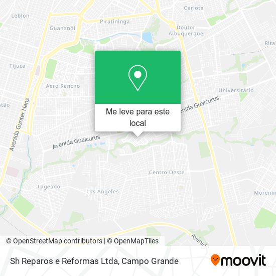 Sh Reparos e Reformas Ltda mapa