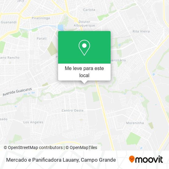 Mercado e Panificadora Lauany mapa