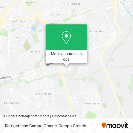 Refrigeracao Campo Grande mapa