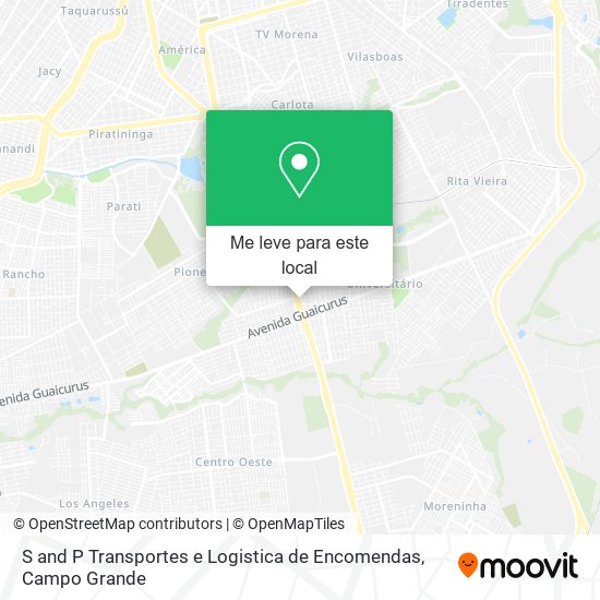 S and P Transportes e Logistica de Encomendas mapa