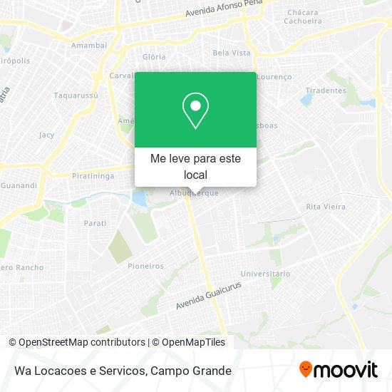 Wa Locacoes e Servicos mapa