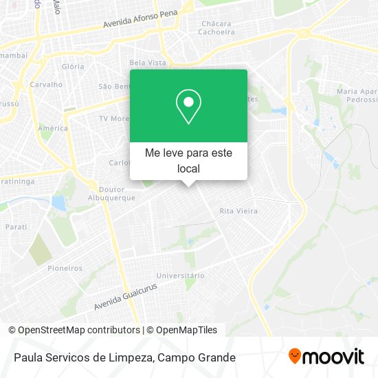 Paula Servicos de Limpeza mapa