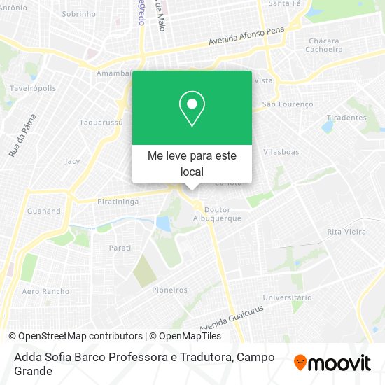 Adda Sofia Barco Professora e Tradutora mapa