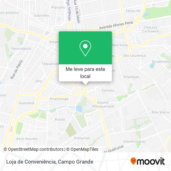 Loja de Conveniência mapa