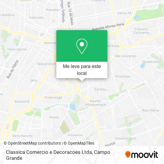 Classica Comercio e Decoracoes Ltda mapa