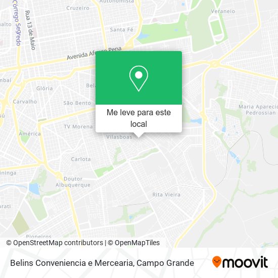 Belins Conveniencia e Mercearia mapa