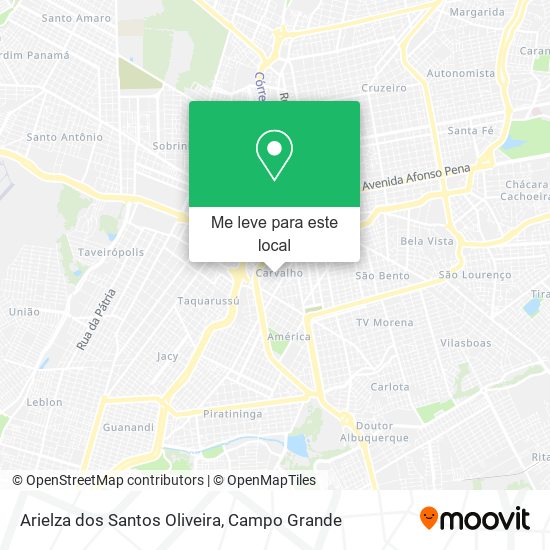 Arielza dos Santos Oliveira mapa