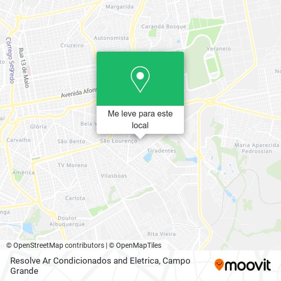 Resolve Ar Condicionados and Eletrica mapa