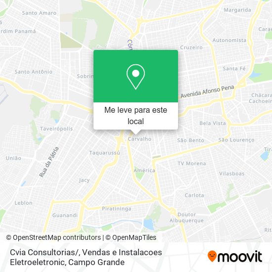 Cvia Consultorias / , Vendas e Instalacoes Eletroeletronic mapa